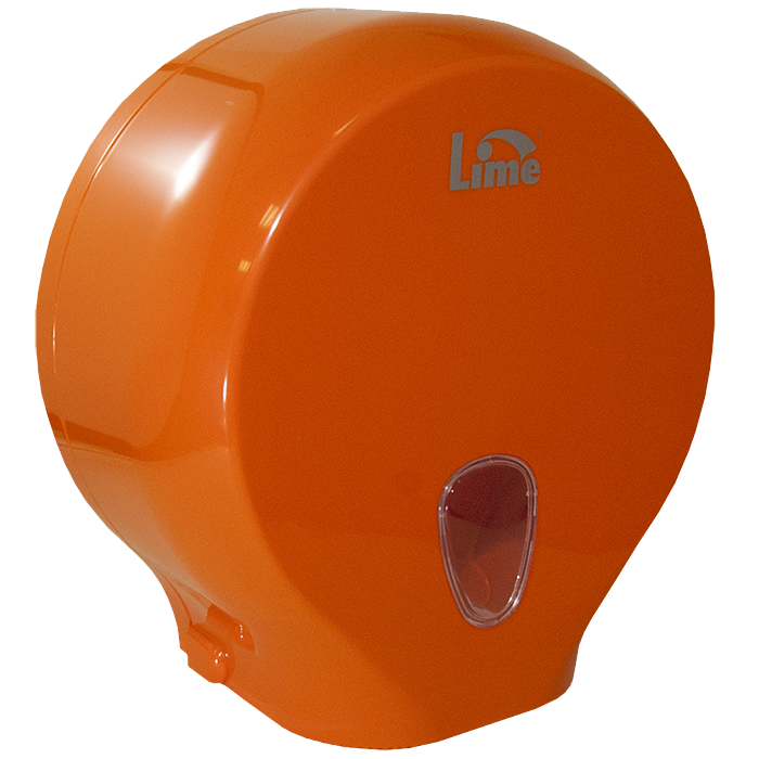 Диспенсер д/туалетной бумаги LIME 200м оранжевый (915203) оптом в Торус